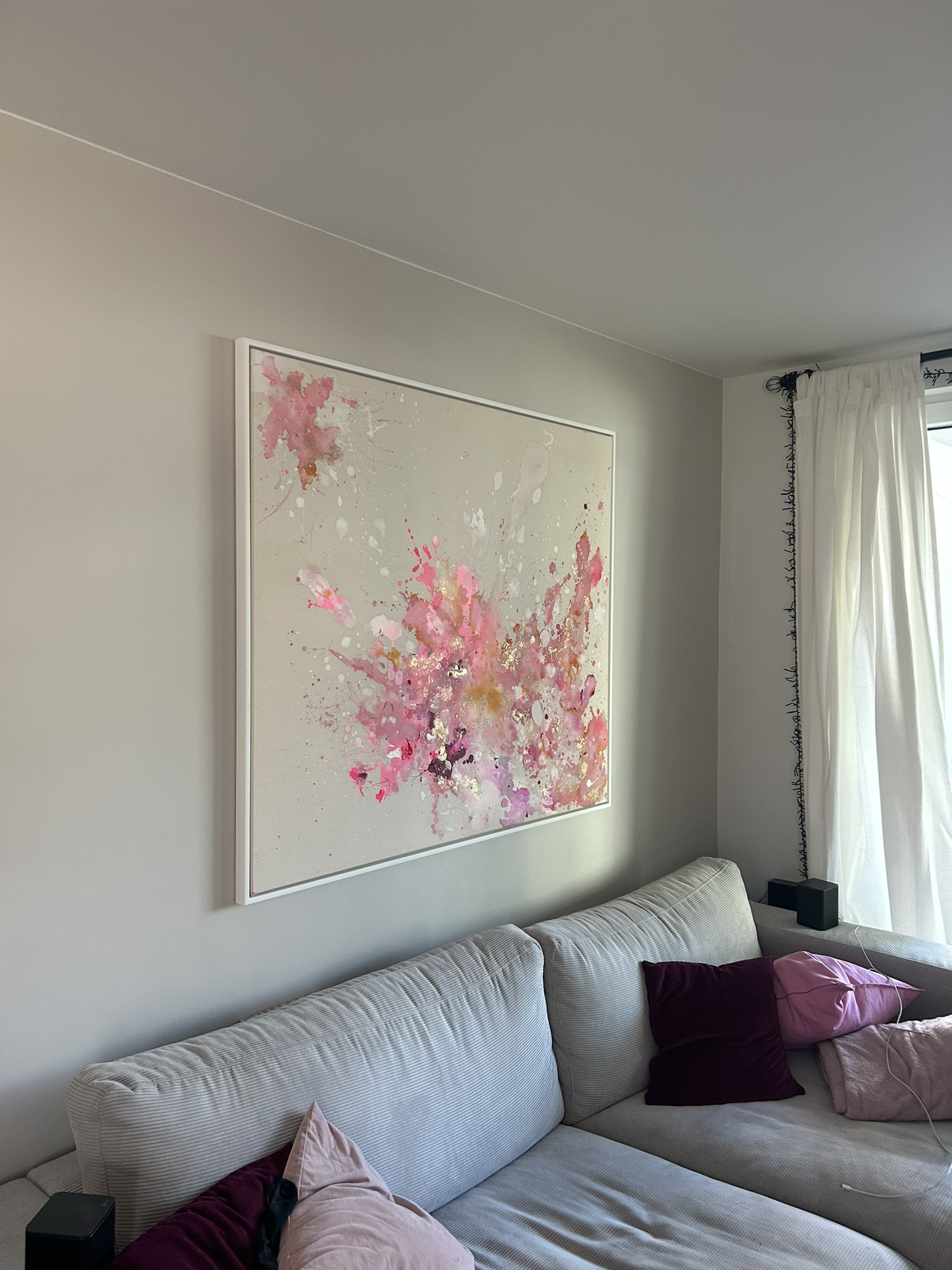 Pure, 2025, Acryl und Gold auf roher Baumwollleinwand, Ansicht 10